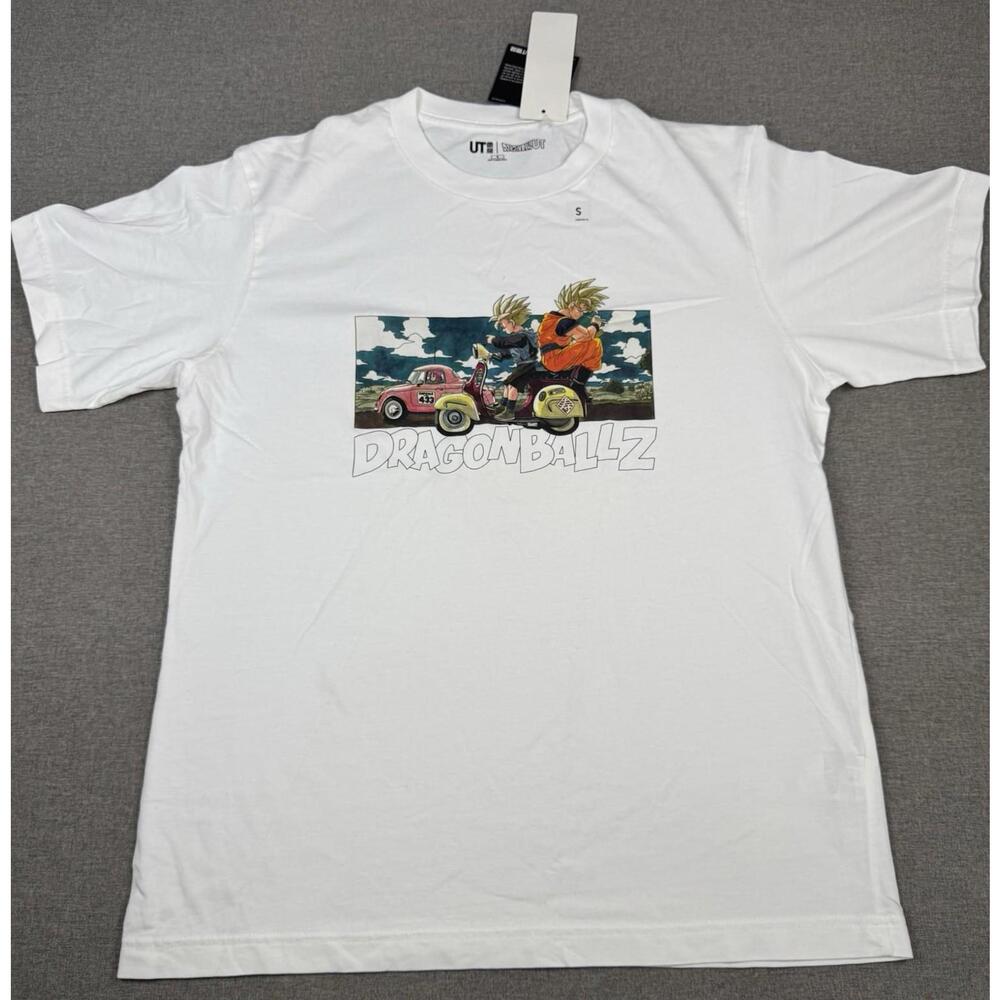 Uniqlo Dragon Ball Z T Shirt Men’s S White Cotton NEW